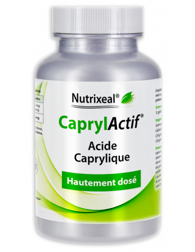 Acide Caprylique (caprylate de sodium) : 360 mg par gélule.