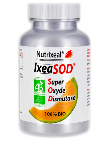 SOD (Super Oxyde Dismutase) de melon BIO (origine France) : SOD microencapsulée : stabilité et efficacité optimales.