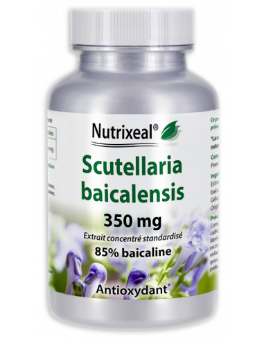 Nutrixeal : Scutellaria baicalensis (scutellaire) hautement concentrée : 350 mg à 85% de baicaline.
