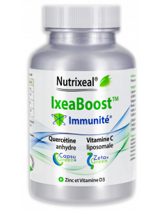 IxeaBoost Immunité Nutrixeal : quercétine CapsuGreen CWD, vitamine C liposomale, Vitamine D3, Zinc