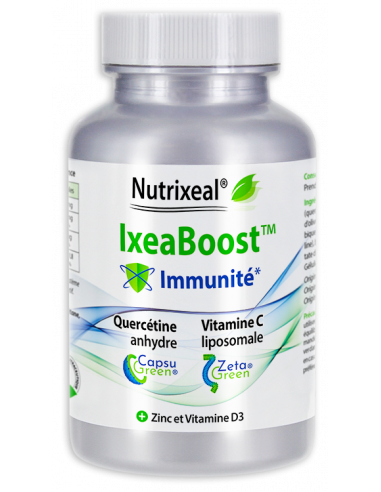 IxeaBoost Immunité Nutrixeal : quercétine CapsuGreen CWD, vitamine C liposomale, Vitamine D3, Zinc