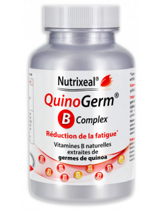 QuinoGerm B Complex Nutrixeal : complexe de vitamines B de source végétale (extrait standardisé de germes de quinoa).