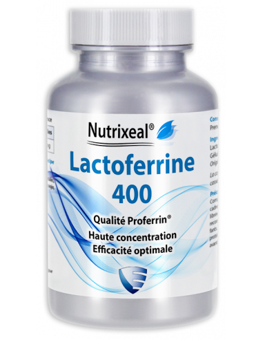Lactoferrine hautement dosée : 400 mg par gélule.