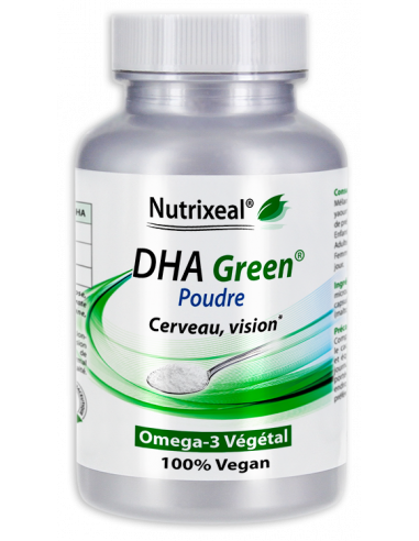 DHA Green Poudre : Omega-3 DHA Vegan 100% vegan