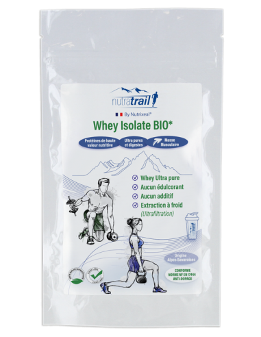 Isolat Whey BIO* 100% pure de Nutratrail
